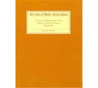 The Index of Middle English Prose, Handlist XI, The Index of Middle English Prose Linne R. Mooney (Auteur)