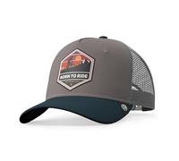 The Indian Face Born to Ride Baseball Cap, Gris, Taille Unique Unisex