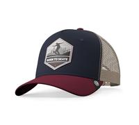 The Indian Face Born to Skate Baseball Cap, Bleu, Taille Unique Unisex