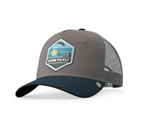 The Indian Face Casquette Born to Fly Grey/Blue
