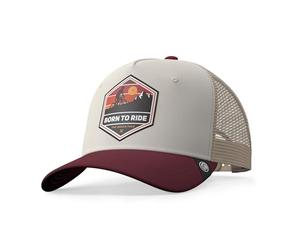 The Indian Face Casquette Born to Ride Brown/Grey/Red