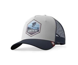 The Indian Face Casquette Born to Ski White/Blue