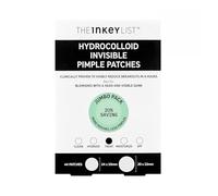 The INKEY List Patchs hydrocolloïdes invisibles à boutons de grande taille, contenant de l'acide salicylique, patchs anti-acné jour/nuit, végétaliens et sans cruauté envers les animaux, adaptés à tous