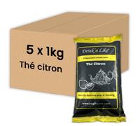 Thé Instantané Distributeur Automatique Drink'n Like Thé Citron - 5 paquets - 5 Kg