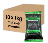 Thé Instantané Distributeur Automatique Drink'n Like Thé Noir Menthe - 10 paquets - 10 Kg