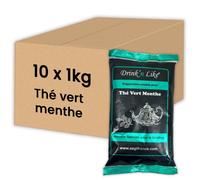 Thé Instantané Distributeur Automatique Drink'n Like Thé Vert Menthe - 10 paquets - 10 Kg