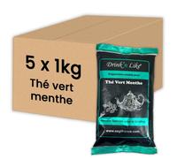 Thé Instantané Distributeur Automatique Drink'n Like Thé Vert Menthe - 5 paquets - 5 Kg