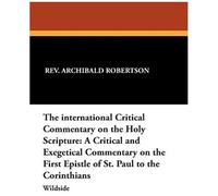The International Critical Commentary On The Holy Scripture