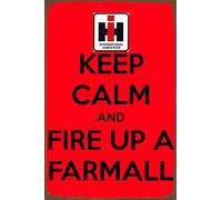 The International Harvester Farm P01 Plaque murale publicitaire en métal de style vintage 20,3 x 30,5 cm