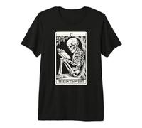 The Introvert Tarot Card Indoorsy Women Introverti T-Shirt Haut de Gamme