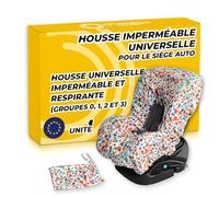 The Inventions Emporium Housse Siège Auto Universelle Housse Siège Auto Bébé - Protection Été Respirante pour Siège Enfant - Housse Lavable Et Douce - Compatible Cosy & Groupe 0/1/2/3