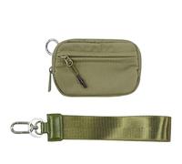 The Iris' Wallet 2e génération, 15,2 x 8,6 cm The Iris Pouch Wristlet, étui pour cartes à fermeture éclair avec fenêtre pour carte d'identité/dragonne, vert, Dragonne de poche