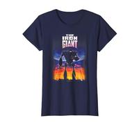 The Iron Giant Poster T-Shirt, Femme, Bleu Marine, S