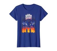 The Iron Giant Poster T-Shirt, Femme, Bleu Royal, L