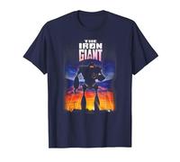 The Iron Giant Poster T-Shirt, Homme, Bleu Marine, M