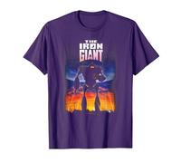 The Iron Giant Poster T-Shirt, Homme, Violet, XXL