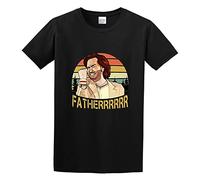 The It Crowd Fatherrr Fatherrrrrr Vintage Half Sleeve Casual Punk Printing Basic T-Shirt Black M