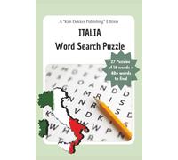 The ITALIA Word Search Puzzle Book: Immerse yourself in this captivating puzzle featuring 27 engaging word searches, each containing 18 unique words related to Italy.