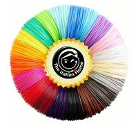 The Italian Home® Fil Stylo 3D - 12 Couleurs fil pla 1.75 (1 Fluorescente), 12 Recharges pour Stylo 3D (5 Mètres Chacune/60 Mètres au Total) - Matériau et Recharge Stylo 3D (60M 12 Couleurs)