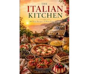 The Italian Kitchen: 36 Authentic Italian Recipes from All Twenty Regions - Pasta, Pizza, Risotto, Seafood & Desserts with Wine Pairings for Home Cooks