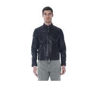 The Jack Leathers - Blouson motard en cuir - Homme - Vestes - Noir - Taille: XL