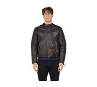 The Jack Leathers - Veste en cuir de motard - Homme - Vestes - Brun - Taille: 2XL