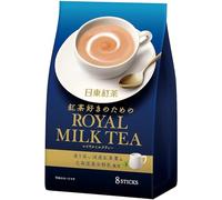 日東紅茶 Thé Japonais Instantané, 8 Sachets Individuels, Sac, 14g, 4x6x3 inches
