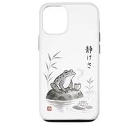Thé Japonais Sumi-e Frog Tea Art Zen Ink Wash Serenity Coque pour iPhone 12/12 Pro