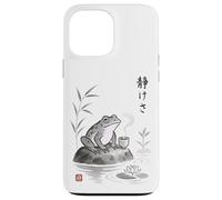 Thé Japonais Sumi-e Frog Tea Art Zen Ink Wash Serenity Coque pour iPhone 13 Pro Max