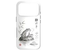 Thé Japonais Sumi-e Frog Tea Art Zen Ink Wash Serenity Coque pour iPhone 17 Pro