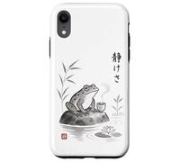 Thé Japonais Sumi-e Frog Tea Art Zen Ink Wash Serenity Coque pour iPhone XR