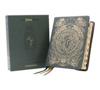The Jesus Bible Artist Edition ESV With Thumb Tabs to Help Locate the Books of the Bible Genuine Leather Calfskin Green Limited Edition Thumb Indexed The Jesus Bible Artist Edition ESV With Thumb Tabs