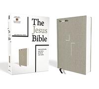 The Jesus Bible, NIV Edition, Cloth over Board, Gray Linen, Comfort Print