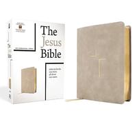 The Jesus Bible, NIV Edition, Leathersoft, Stone, Comfort Print