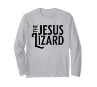 The Jesus Lizard Noir Rétro Vintage Texte on Manche Longue