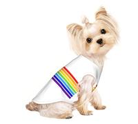 The Jewish Flag T-shirt pour chien doux et respirant, facile à mettre et à enlever, convient aux petits animaux de compagnie