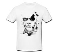 The Joker The Dark Knight T-shirt pour homme Blanc - Blanc - Medium