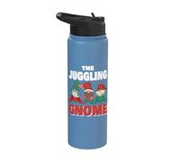 The Jongler Gnome Funny Christmas Jongleur Stainless Steel Insulated Water Bottle