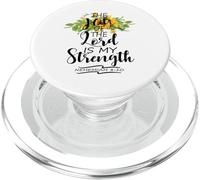 The Joy of The Lord is My Strength Écriture Verset Néhémie PopSockets PopGrip pour MagSafe