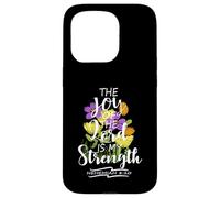 The Joy Of The Lord Is My Strength Jolie écriture florale Coque pour iPhone 15 Pro