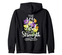 The Joy Of The Lord Is My Strength Jolie écriture florale Sweat à Capuche