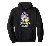 The Joy Of The Lord Is My Strength Jolie écriture florale Sweat à Capuche