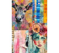 The Junk Journal [Vivid Spring]: Full-Color, Two-Page Layouts with Lined Pages | Perfect for Writing, Scrapbooking & more | Unique Designs | Great Gift Idea for Women & Girls
