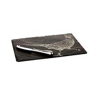 The Just Slate Company JS/CBGS/PH Coffret cadeau avec planche à fromage et couteau Motif faisan Ardoise