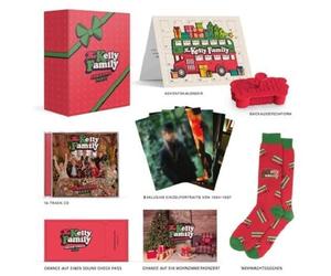The Kelly Family Christmas Party Neues Album 2022 Limited Fanbox mit 5 exklusive Einzelportraits von Jimmy, Joey, John, Kathy und Patricia aus 1994-1997