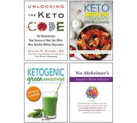 The Keto Crock Pot Cookbook For Beginners, Ketogenic Green Smoothies, No Alzheimer's Smarter Brain Keto Solution, Unlocking the Keto Code [Hardcover] 4 Books Collection Set - Dr. Steven R Gundry MD