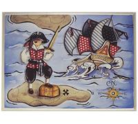 The Kids Room by Stupell Plaque murale rectangulaire Motif pirates à bord