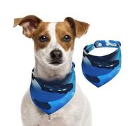The Killer Whale in the Sea Dog Bandana pour chiens de petite, moyenne et grande taille, foulard triangle pour fille ou garçon