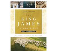 KJV – Bible d'étude King James – Édition couleur – Reliure tissu rigide – Texte en rouge