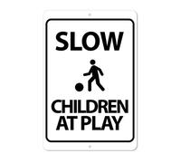 The King Kush Lent Enfants à Jouer | 8 x 12 en Aluminium Pas Lent Enfants à Jouer